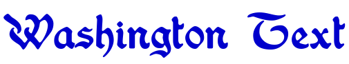 Washington Text шрифт