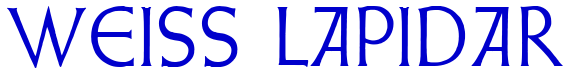 Weiss Lapidar шрифт