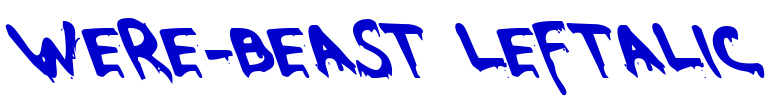 Were-Beast Leftalic шрифт