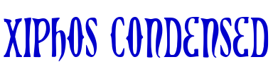 Xiphos Condensed шрифт