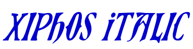 Xiphos Italic шрифт