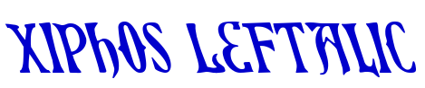 Xiphos Leftalic шрифт