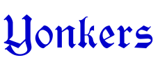 Yonkers шрифт