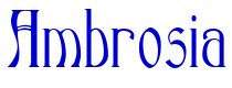 Ambrosia шрифт