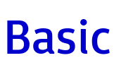 Basic шрифт