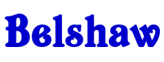 Belshaw шрифт
