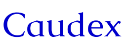 Caudex шрифт