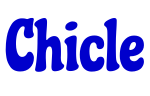 Chicle шрифт
