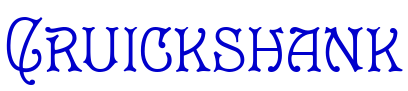 Cruickshank шрифт
