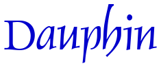 Dauphin шрифт