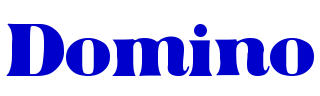 Domino шрифт