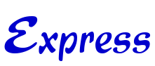 Express шрифт