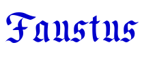 Faustus шрифт
