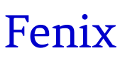 Fenix шрифт