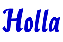 Holla шрифт