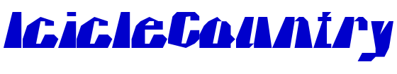 IcicleCountry шрифт
