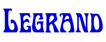 Legrand шрифт