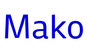 Mako шрифт