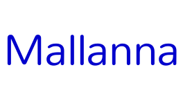 Mallanna шрифт