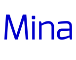 Mina шрифт