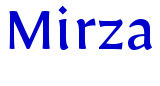 Mirza шрифт