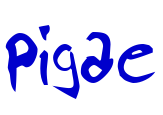 Pigae шрифт