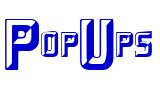 PopUps шрифт