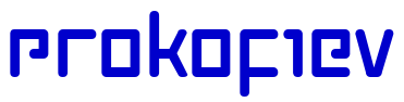 Prokofiev шрифт