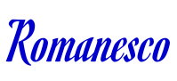 Romanesco шрифт