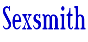 Sexsmith шрифт