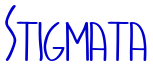Stigmata шрифт