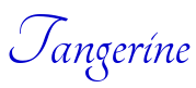 Tangerine шрифт