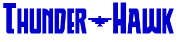 Thunder-Hawk шрифт