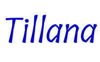 Tillana шрифт
