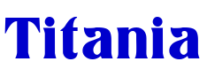 Titania шрифт