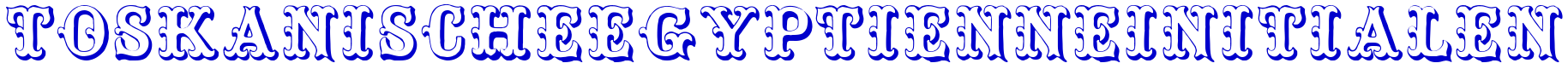 ToskanischeEgyptienneInitialen шрифт