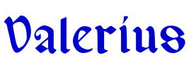 Valerius шрифт