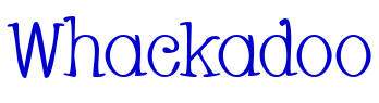 Whackadoo шрифт