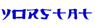 Yorstat шрифт