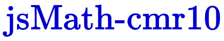 jsMath-cmr10 шрифт